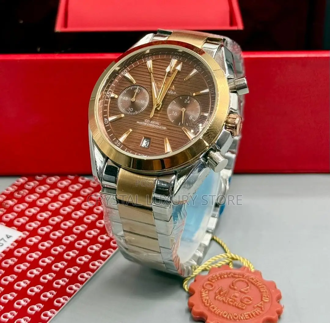 Omega Quality Men Chain Strap Wristwatch