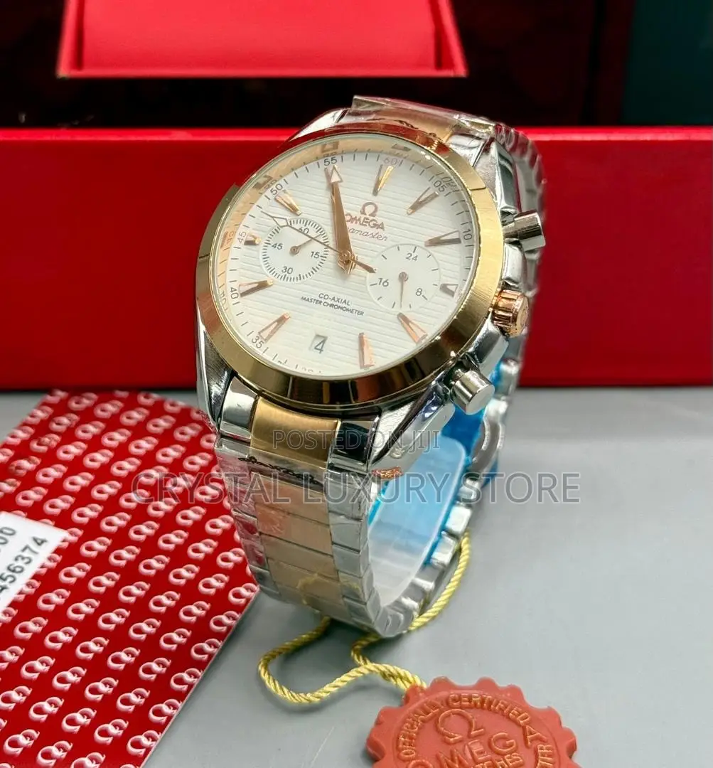 Omega Quality Men Chain Strap Wristwatch