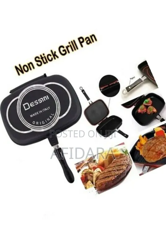 36cm Dessini Non-Stick Double Grill Pan – Smart Kitchen Essential