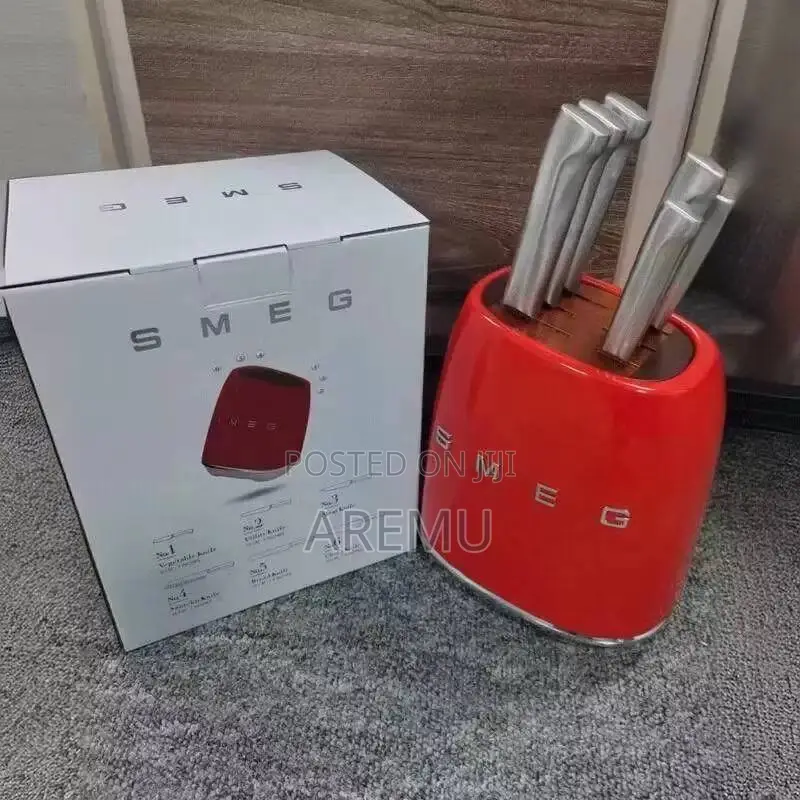 SMEG Knives Set With Stand