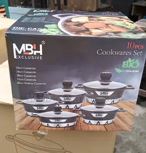 MBH Exclusive 10-Piece Granite Designer Cookware Set 30% DISCOUNT
