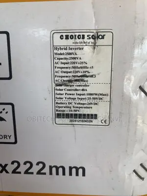 2.5kva Choice Solar Hybrid Inverter