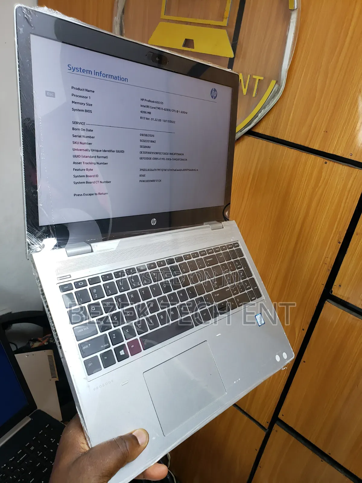 New Laptop HP ProBook 650 G5 8GB Intel Core i5 SSD 256GB