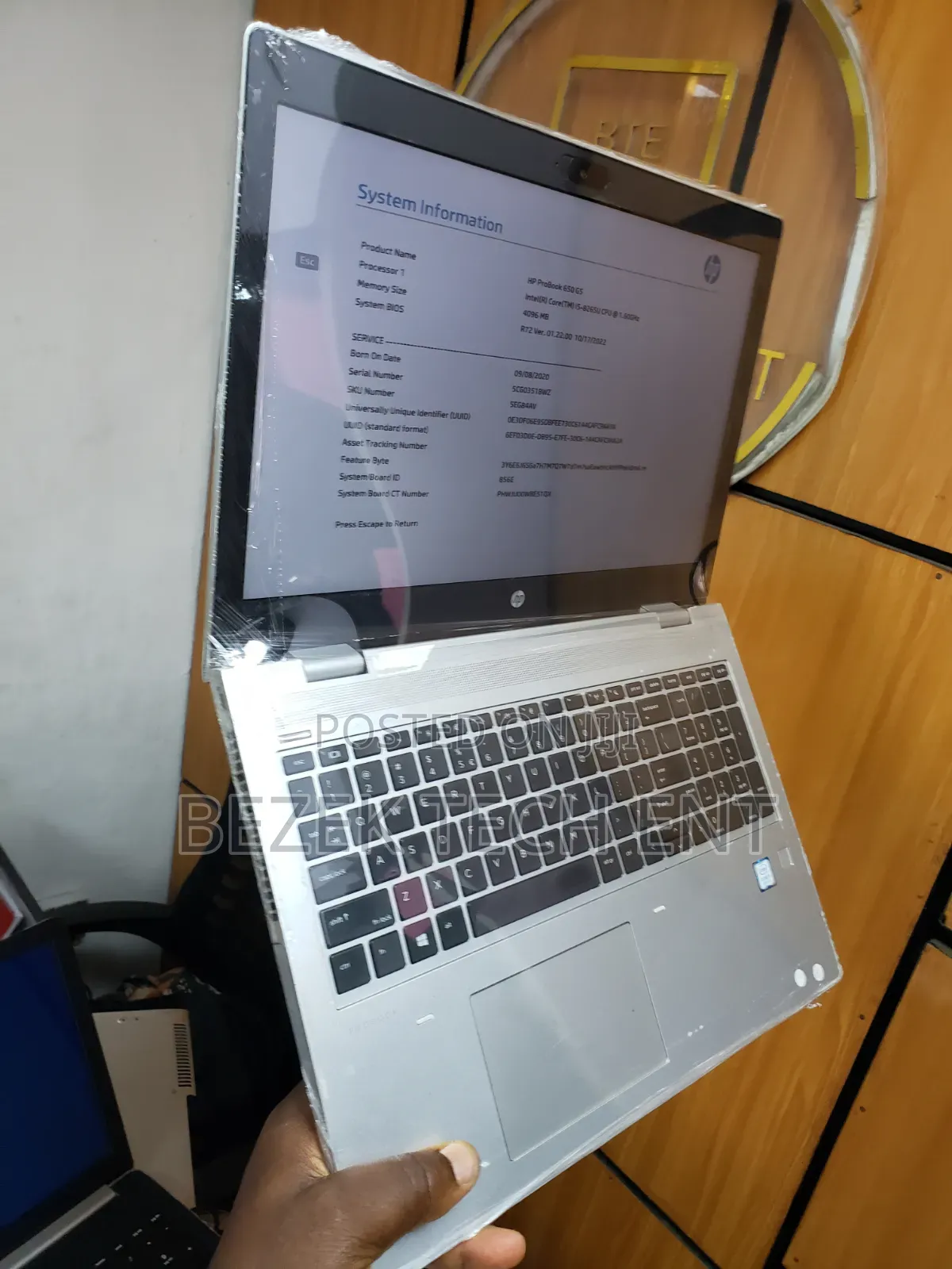 New Laptop HP ProBook 650 G5 8GB Intel Core i5 SSD 256GB