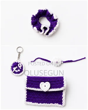 Purple Knitted Gift Package for Teens