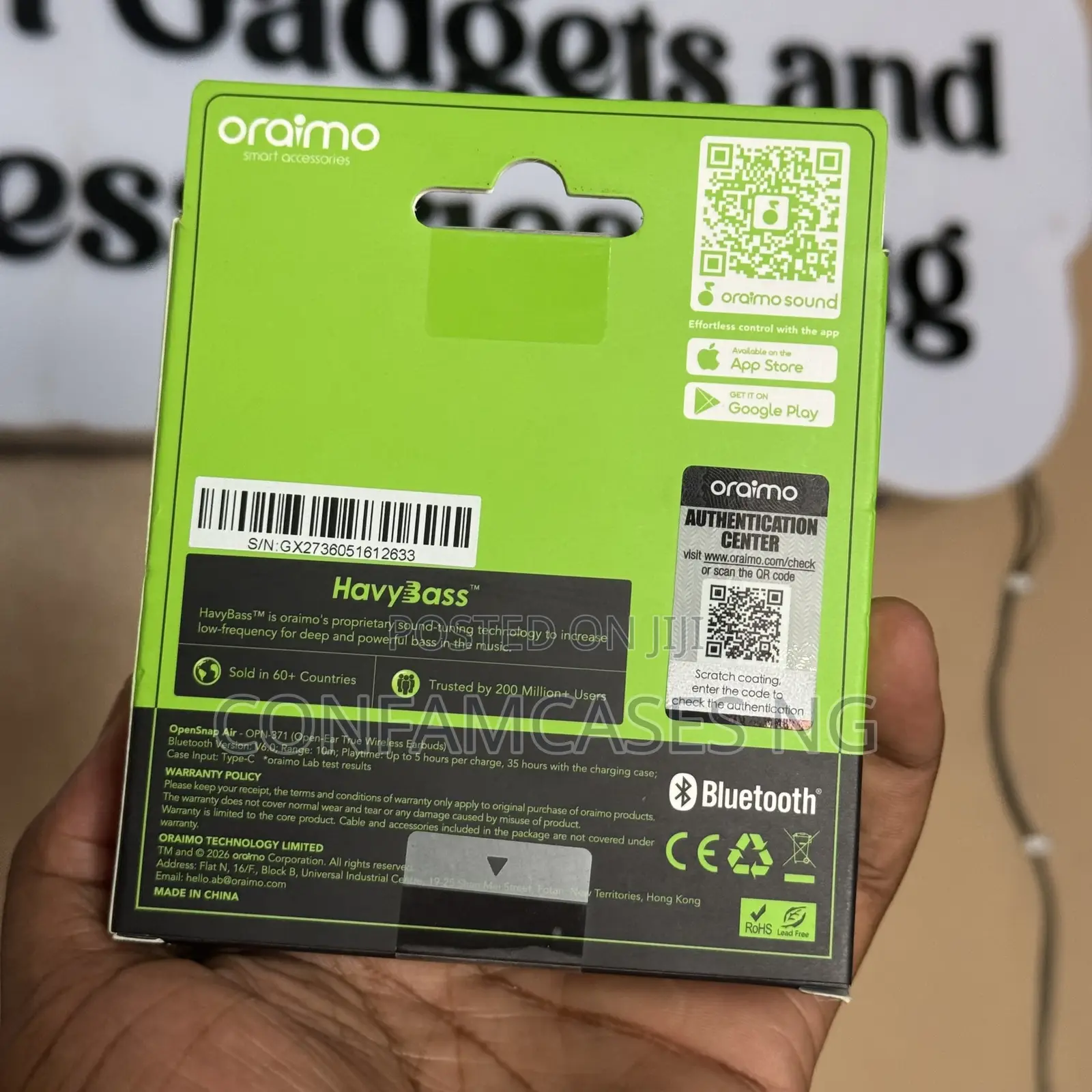 Oraimo OpenSnap Air Open-Ear True Wireless Earbud