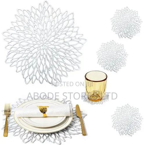 6 PCS Dining Place Mats and Coaster Set