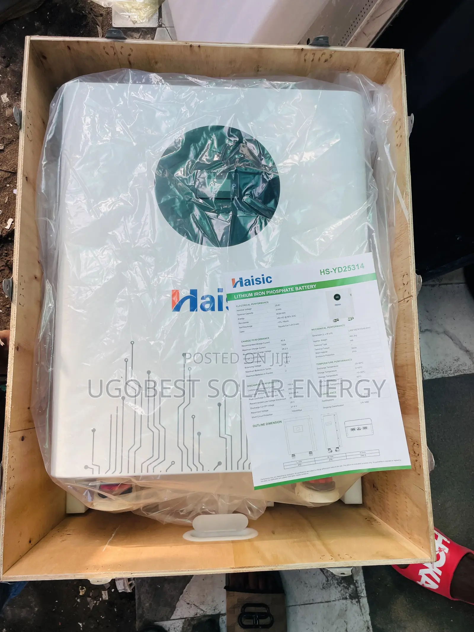 8kwh 24v Haisic Lithium Ion Battery