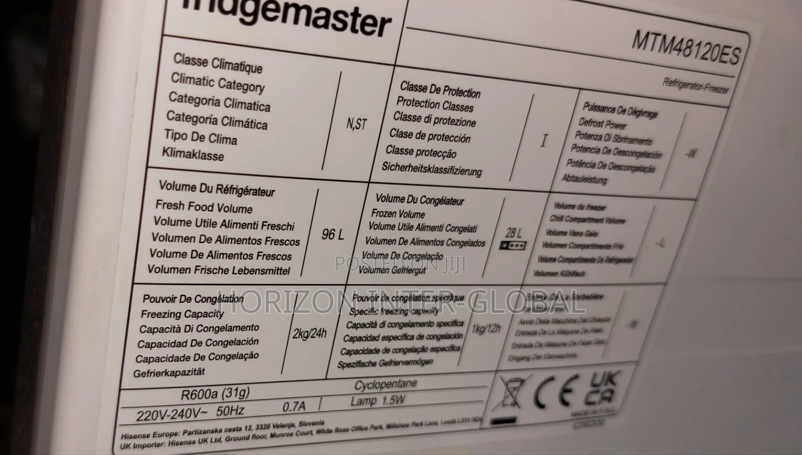 Fridgemaster Double Door Refrigerator