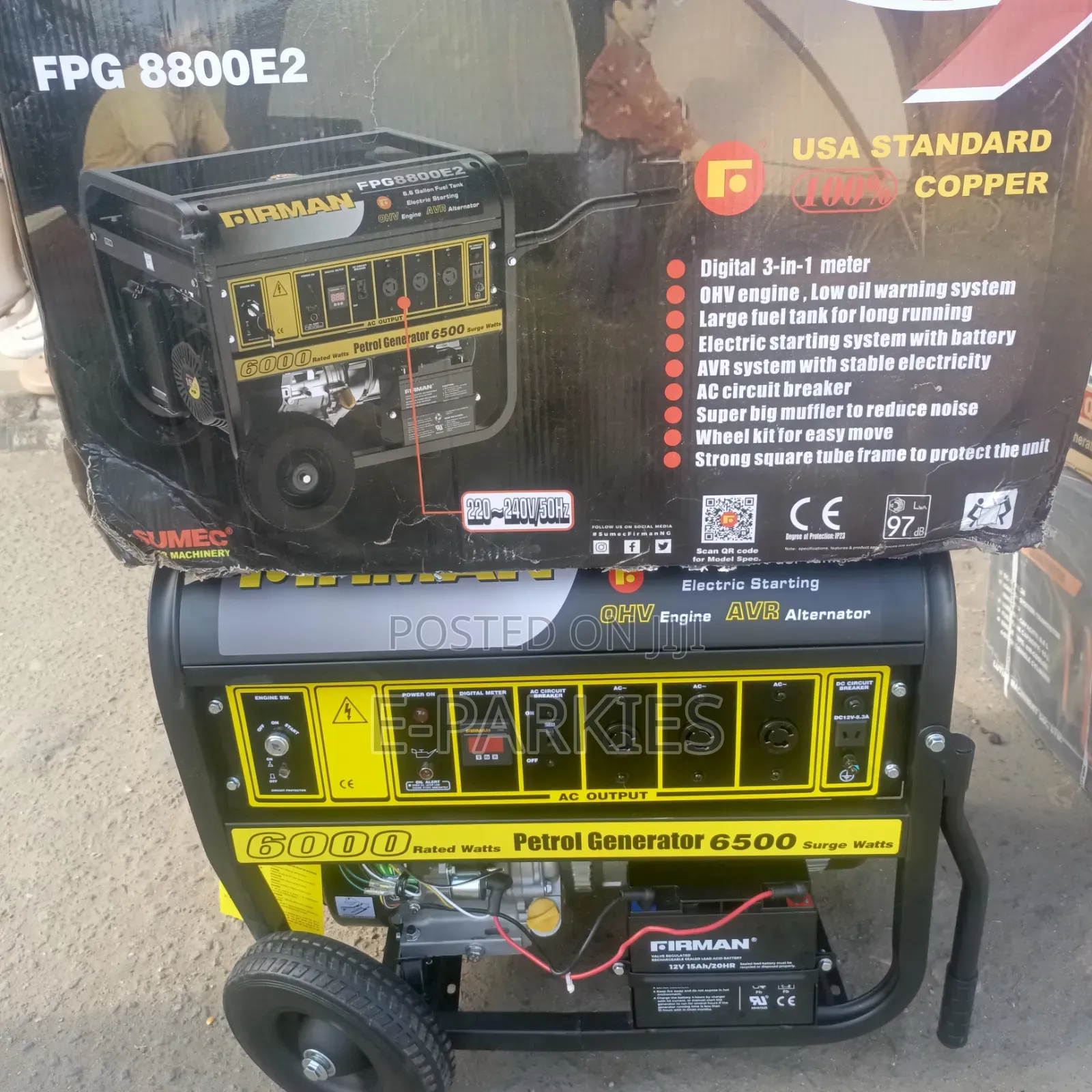 Firman Generator Fpg8800e2 6:5kva