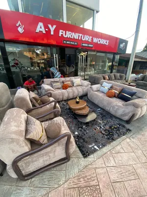 Stunning Contemporary Sofa Set With a Center Table.