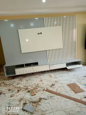 Luxury Modern Entertainment Wall With Fluted Feature Panel