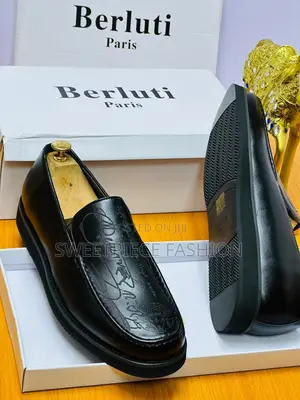 Men’s Premium Berluti Inspired Black/Brown Leather Loafers