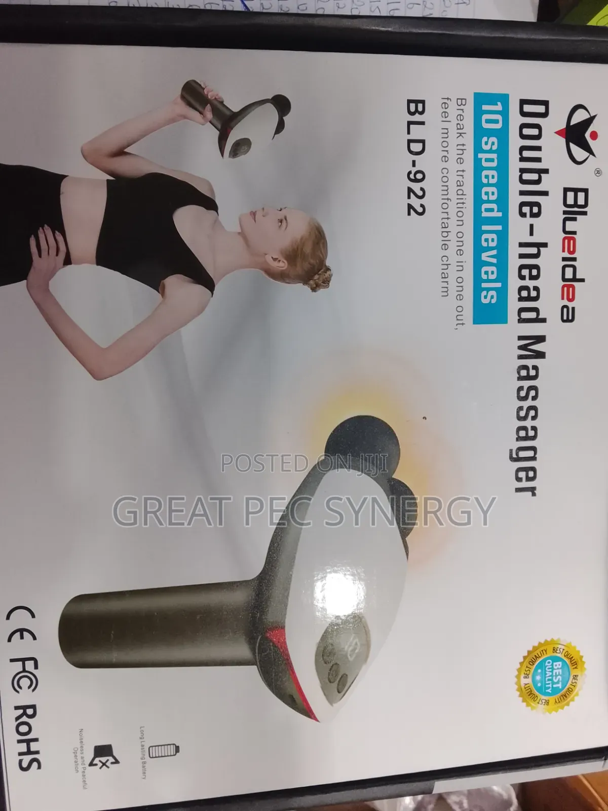 Blueidea Double Head Massager - 10 Speed Levels