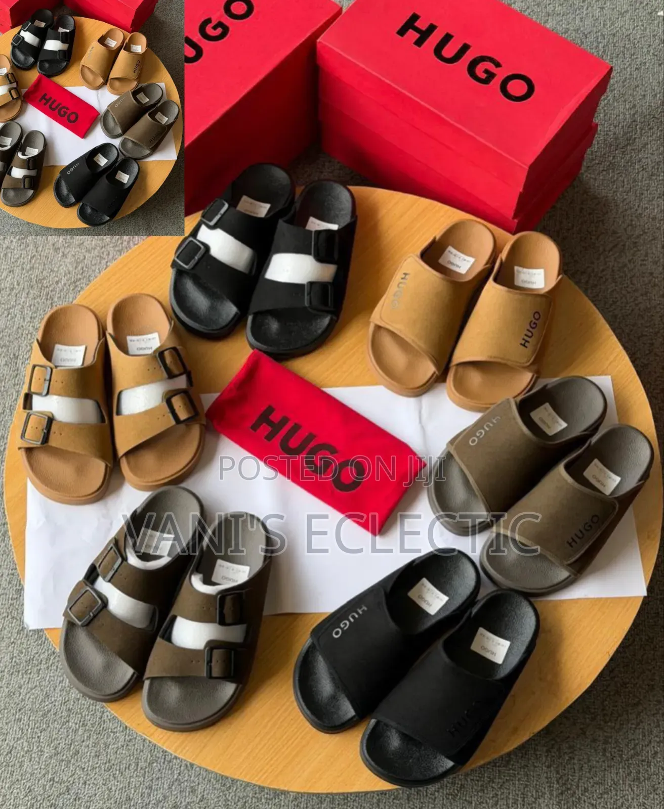 HUGO / UGG Dual-Strap Sandals / Slides (Slippers)