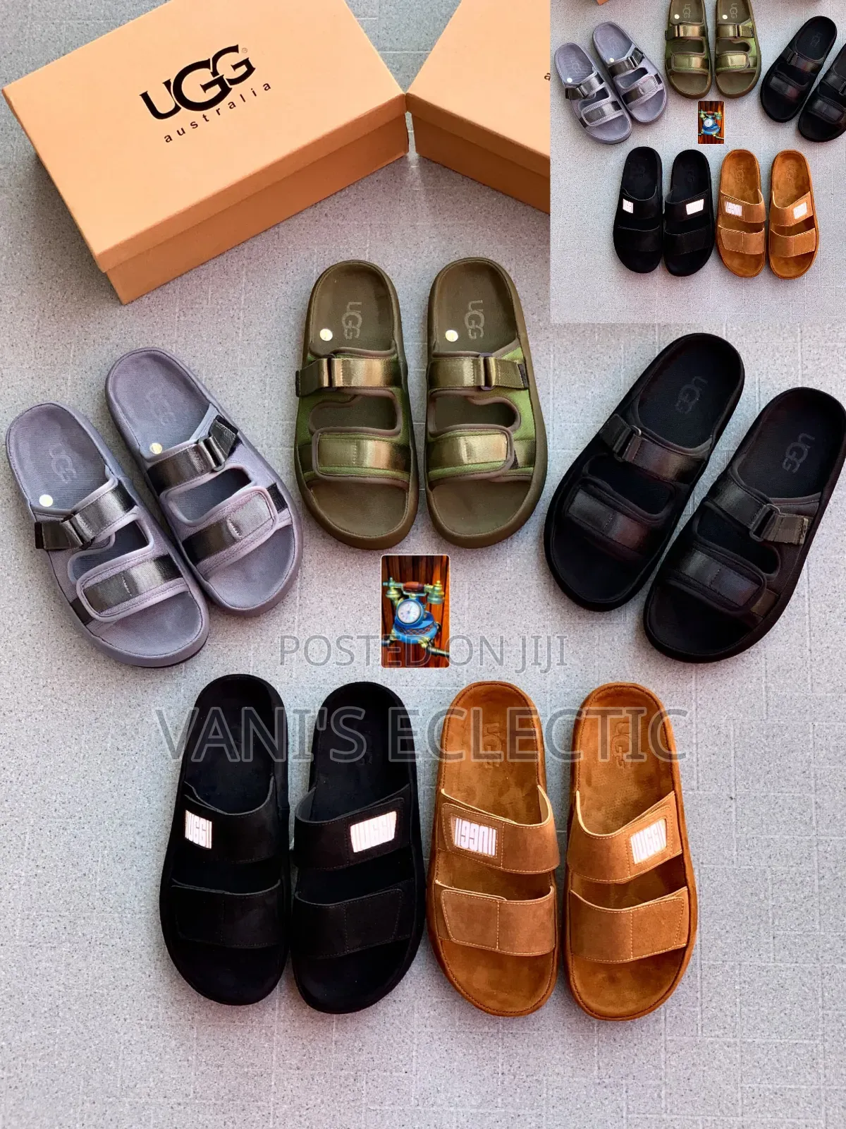 HUGO / UGG Dual-Strap Sandals / Slides (Slippers)