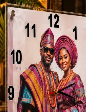 Wedding Frame With Acrylic Clock