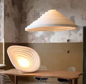 Pendant Light Nordic Wabi-Sabi Led Resin Chandelier for Living Room