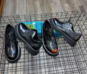 New FDCP Leather Chunky Lug-Sole Oxford Shoes