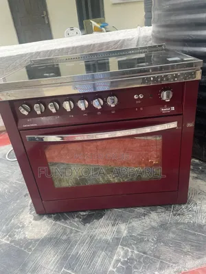 5 Burner Face Scanfrost Standing Gas Cooker Integrated Oven