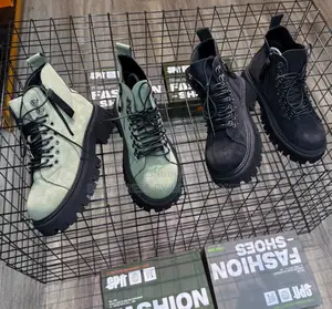 New Derby Lace-Up Platform Combat Boots Feature a Rugged Lug Sole