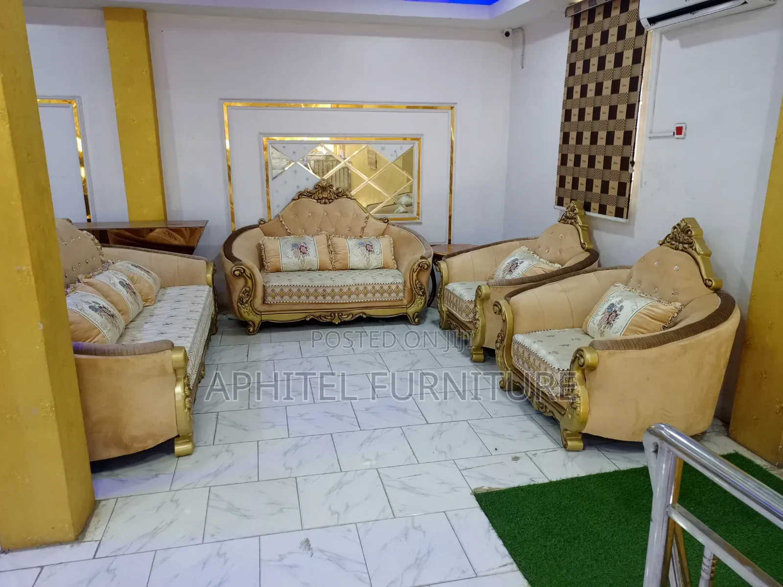 Gold Royal Sofa Bk