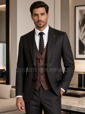 Quality Blacksmart Corporate Stripe 3pcs Men’s Suit