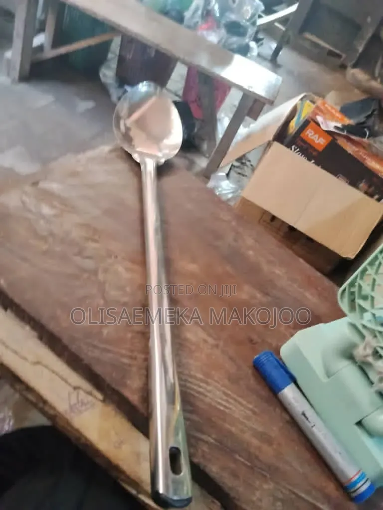 Long Stainless Steel Cooking Spoons