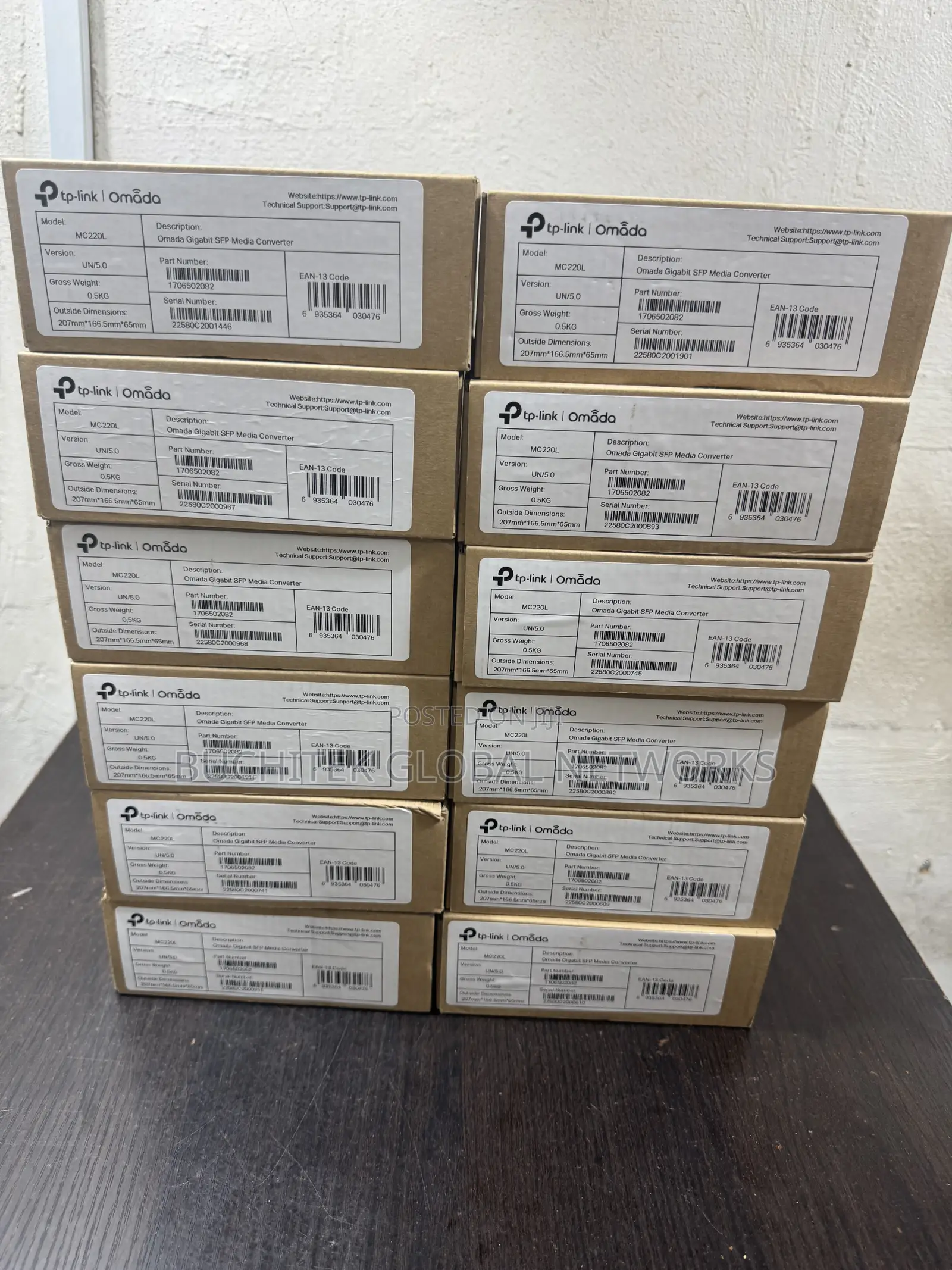 TP-Link Mc220l Omada Gigabit SFP Media Converter .