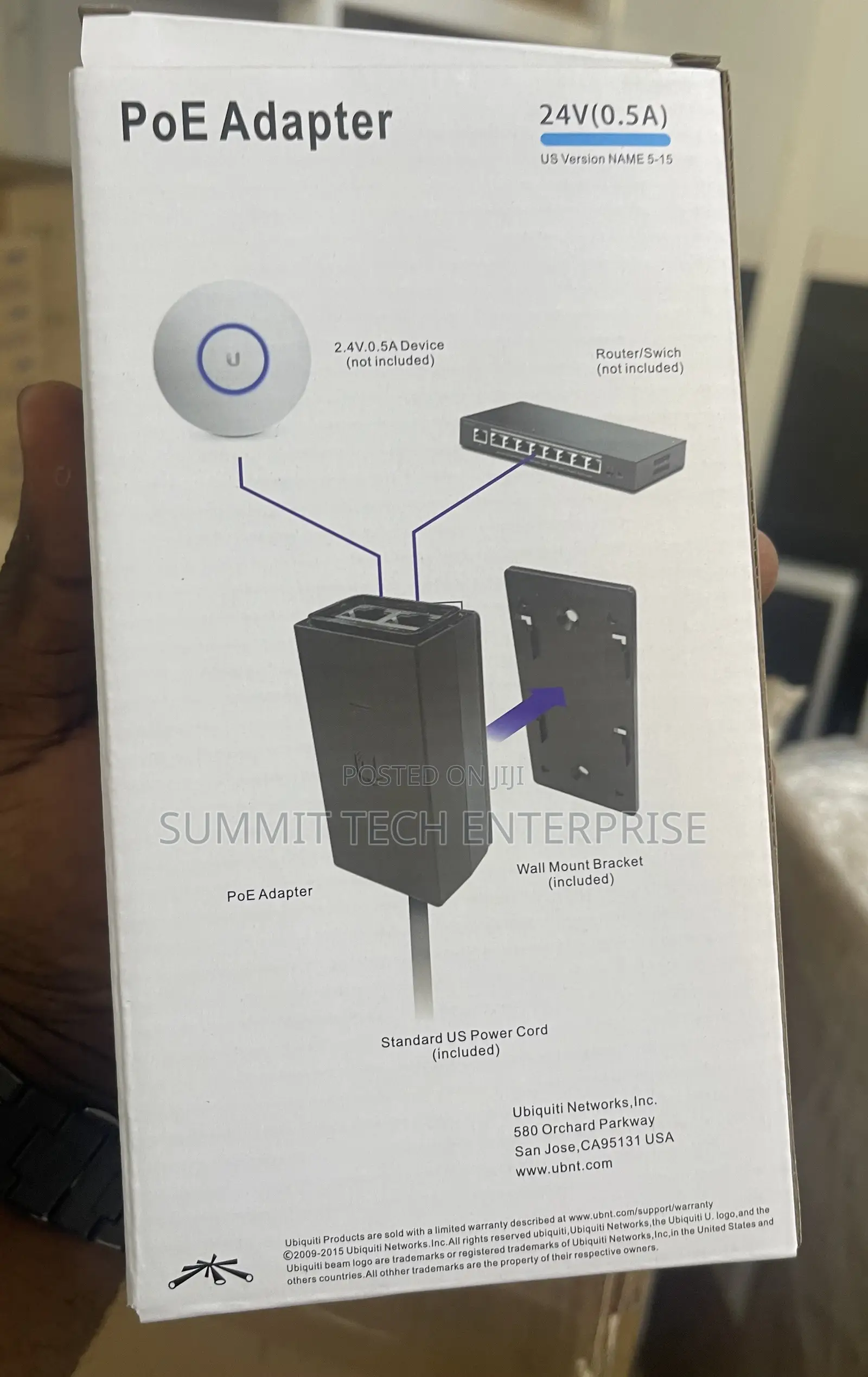 Ubiquiti 24volt Poe Adapter