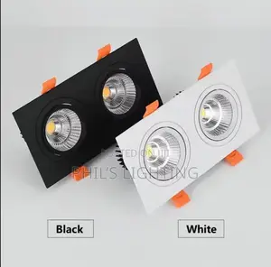 Epistar Chip Double Head Recessed Dimmable LED Downlights