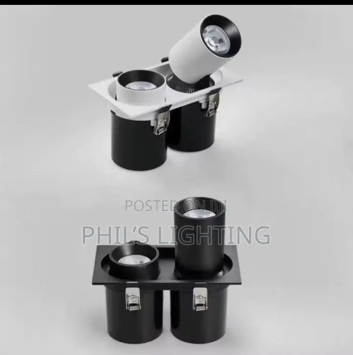 Square Anti-Glare COB Spotlights Recessed LED Downlight