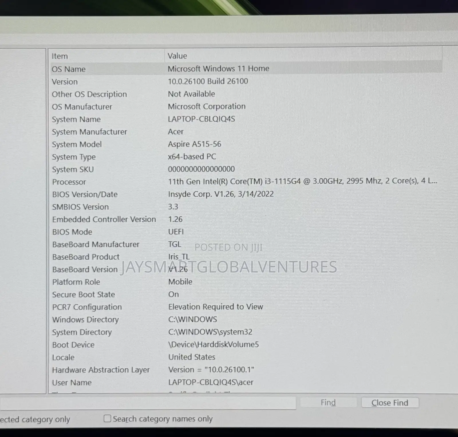 Laptop Acer Aspire A515-52G 12GB Intel Core i3 SSD 128GB