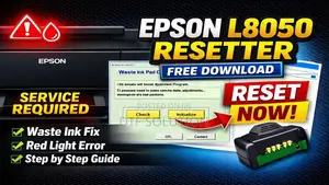 Ink Waste Reset Program for Epson L8050, L18050, L18058, L8058 (Esp).
