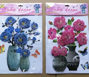 3D Stereoscopic Flower Vase Wall Stickers 45% DISCOUNT