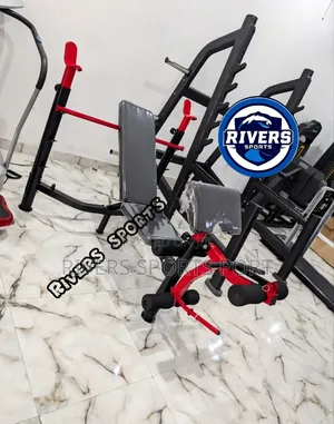 Olympic Commercial Weight Bench Press With BICEP AND Preacher CURLS