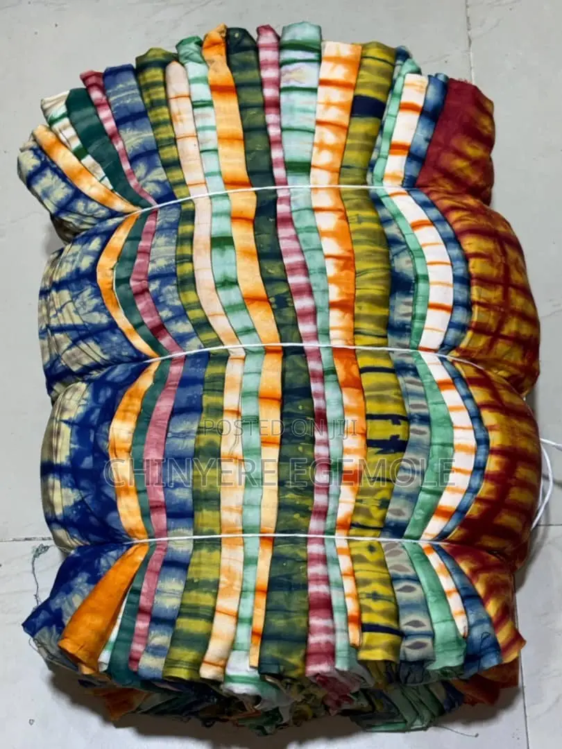 Adire Batik Crepe Stripe