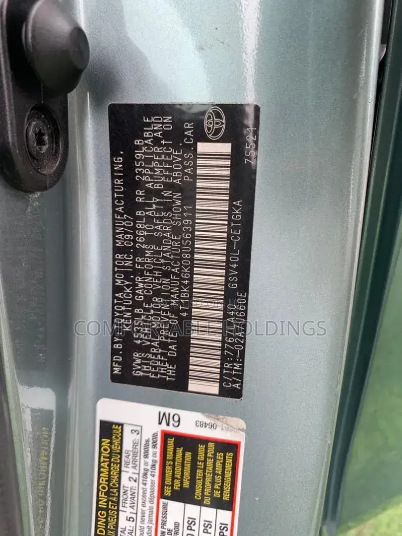 Toyota Camry 2009 Green