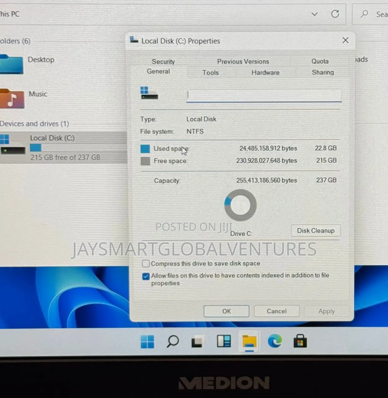 Laptop Medion 8GB Intel SSD 256GB