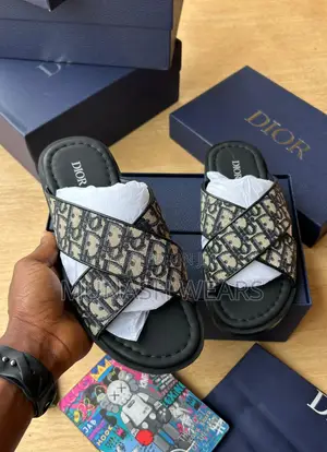 Christian Dior Cross Leather Slipers 40-46