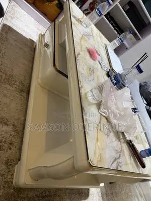 Glossy Marble TV Stand and Center Table