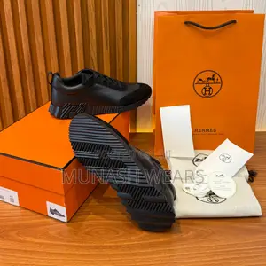 Original Hermes Sneakers Available in Black Brown and White