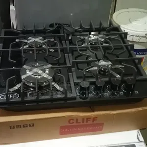 Cliff 4Burner Inbuilt Gas Cooker Hub Glass