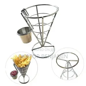 High Quality Stainless Steel Chips French Fries With Sauce Bowl
