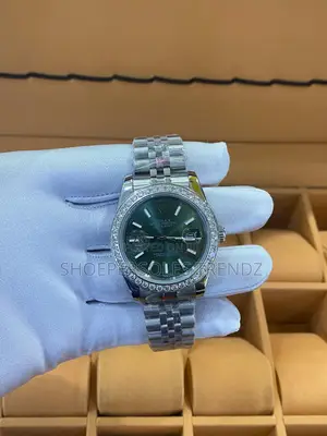 Rolex 2 Tone Chain Wristwatch With Date Indicator