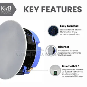 Active Bluetooth Ceiling Wireless Speaker (50W)