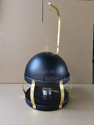 Luxury Quality 8L Hanging Black & White Chaffing Dish