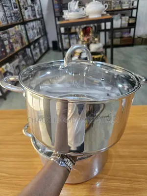30cm Hausroland Single Stainless Steel Pot With Glass Lid