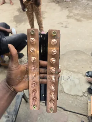 Copper Earth Bar With Bolt and Nut 8ways