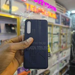 Huawei P20 Pro Dark Blue Textured Leather Phone Case